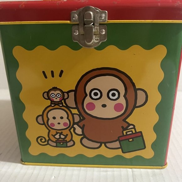 Sanrio Yellow Metal Toy Box with Monkey Design - Picture 2 of 10